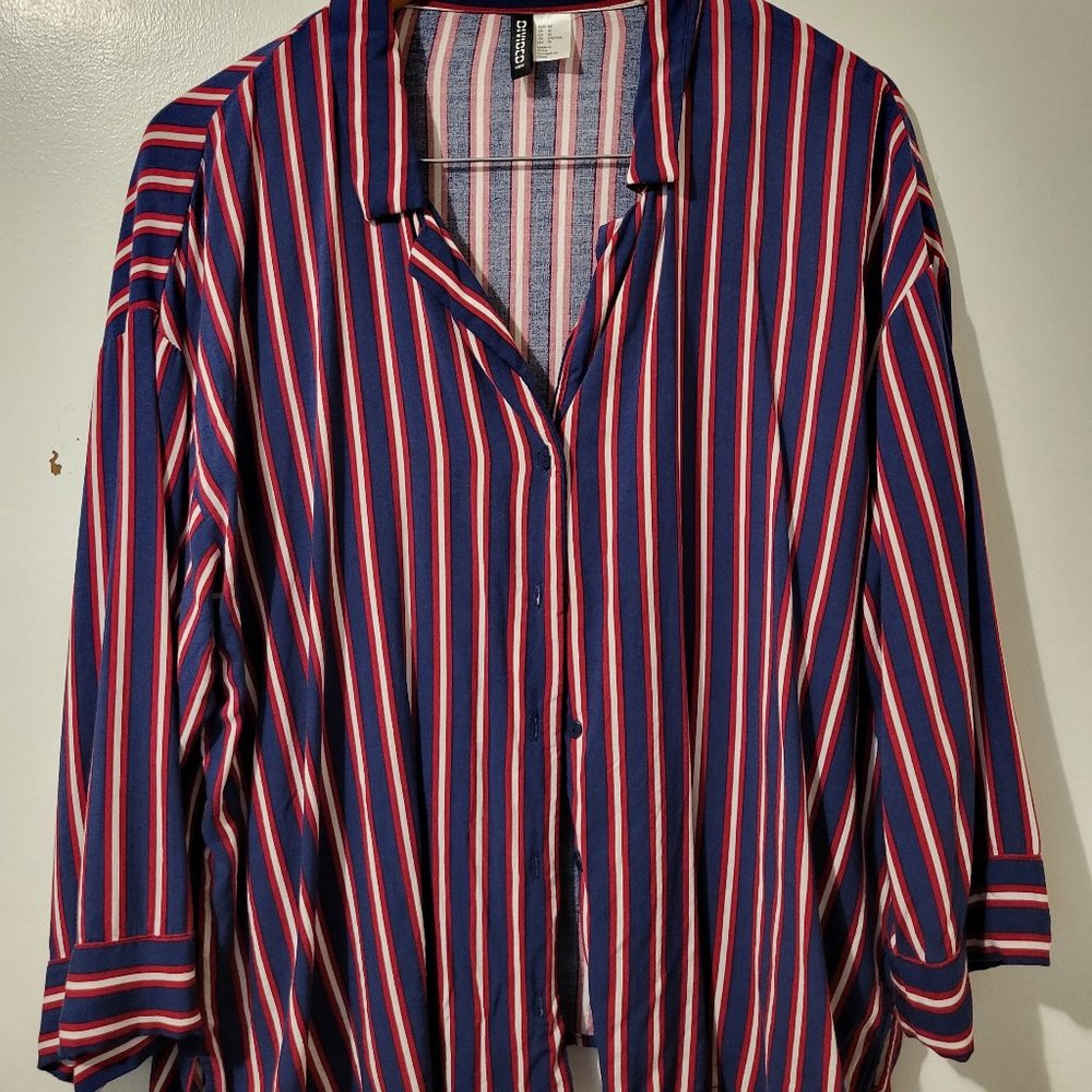 H and M stripped blouse